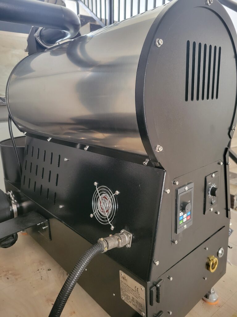 coffee roaster drum speed controller and air controller